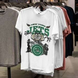 Retro 90S New York Jets Taz 1992 Artex  Shirt N-F-L Football Shirt Tee